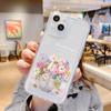 Soft Cute Flower Pouzdro na telefon pro iPhone 11 Pouzdro pro iPhone 13 15 12 14 Pro Max XS X XR 7 8 SE Shockproof Clear Aesthetic Cover