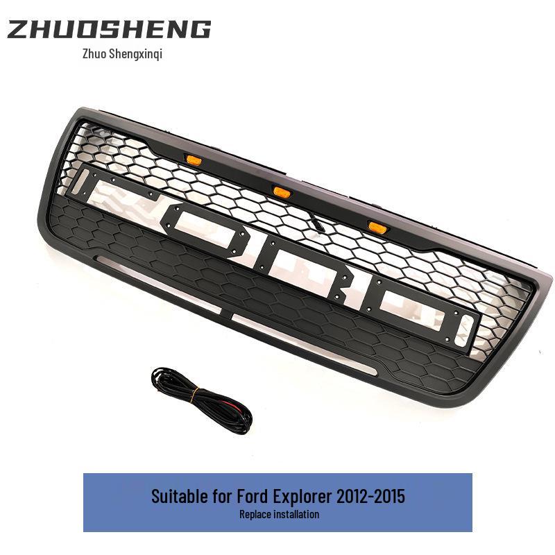Matte Black LED Grille for 2012-2015 Ford Explorer