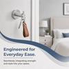 Rust Proof Towel Hanger Hook Silver Coat Hanger Hook Practical Wall Hook  Multi-Purpose