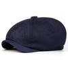 Berretti Newsboy Traspiranti a Colore Solido da Uomo, Cappelli da Pittore Britannici Casual, Berretti Ottagonali Primavera Estate, Berretti Hip Hop