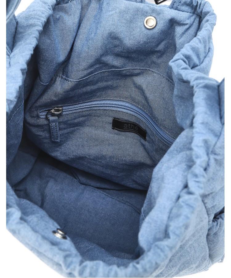 Athe Vanessabruno [Ruban] Denim Ribbon Backpack And Shoulder Bag S Aaba5F914B2