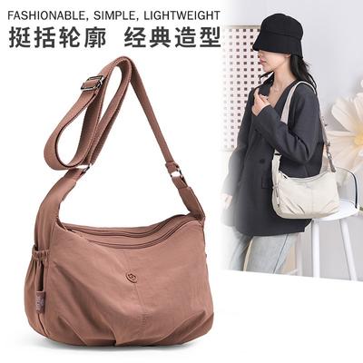 Casual Lightweight Multi-layer Crossbody Bag Women's New Minimalist Style Work Nylon Commuter Bag Sports Shoulder Bag