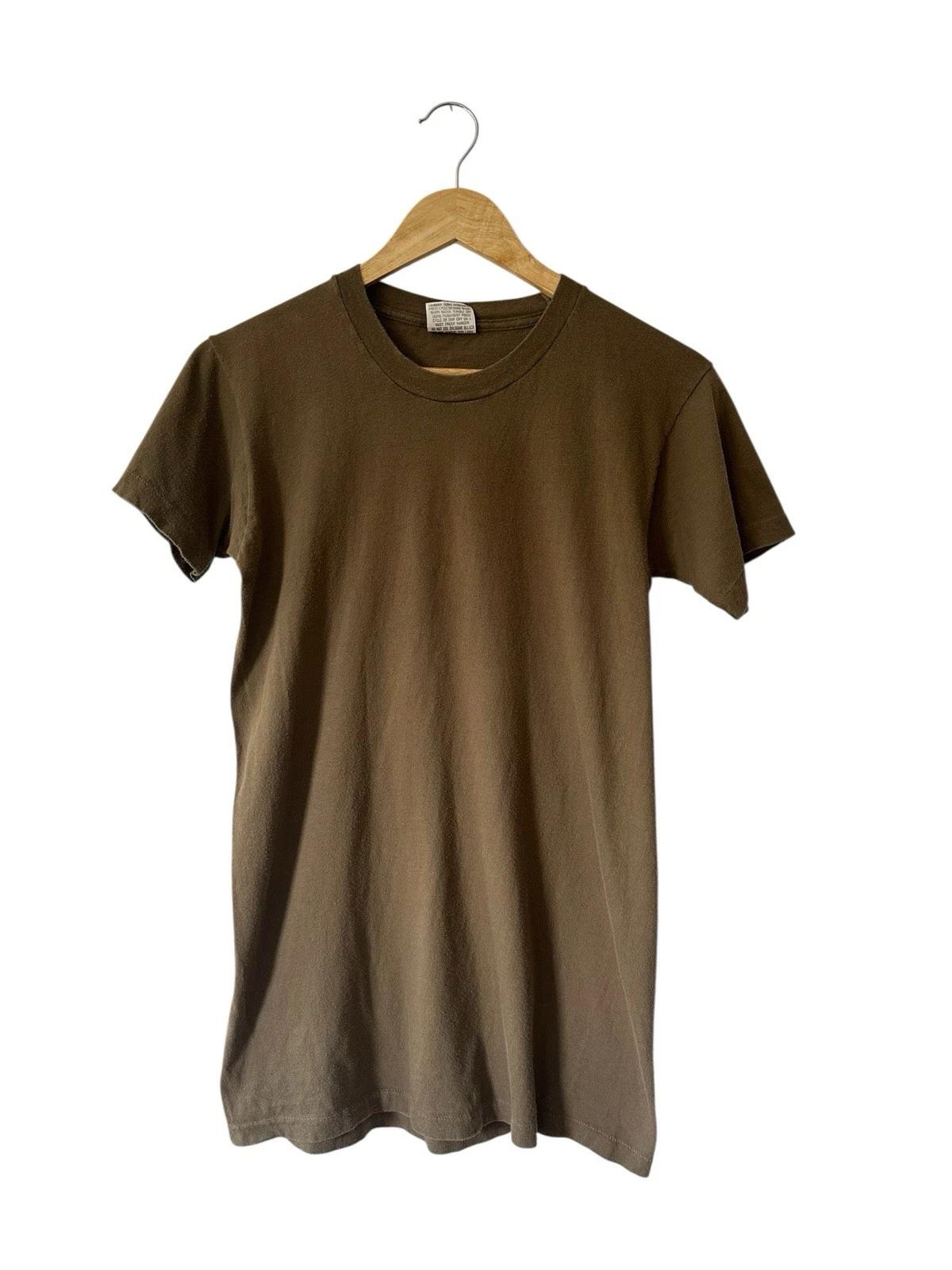 

Vintage Blank Brown T Shirt Size Extra Small USA Single Stitch L