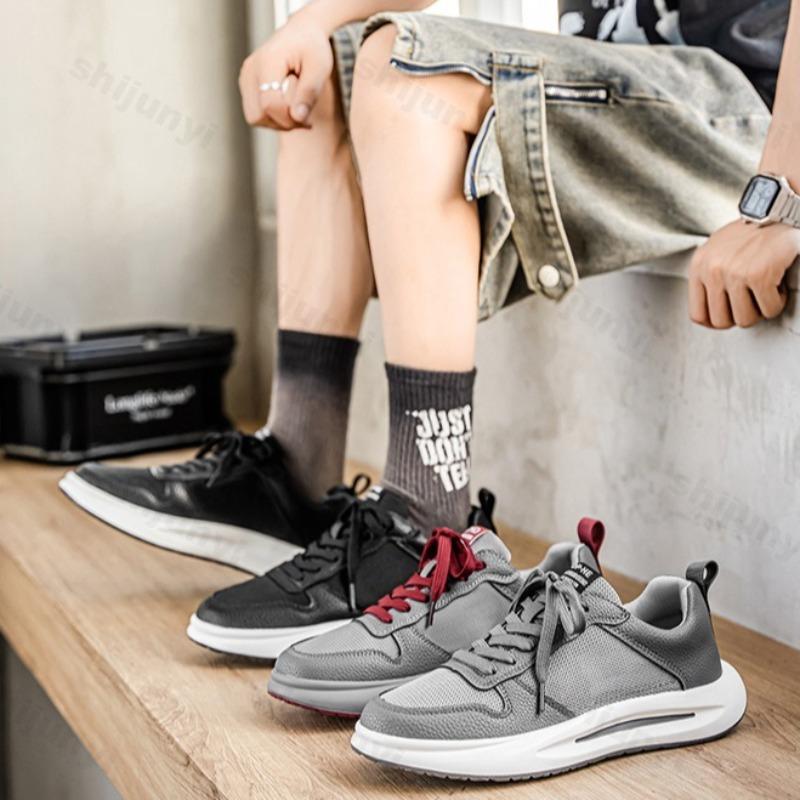 Fashion Men's Casual Sport Shoes 2025 Summer Breathable Mesh Versatile Fashion Trend Shoes Soft Sole Comfortable Low Top Chunky sneakers