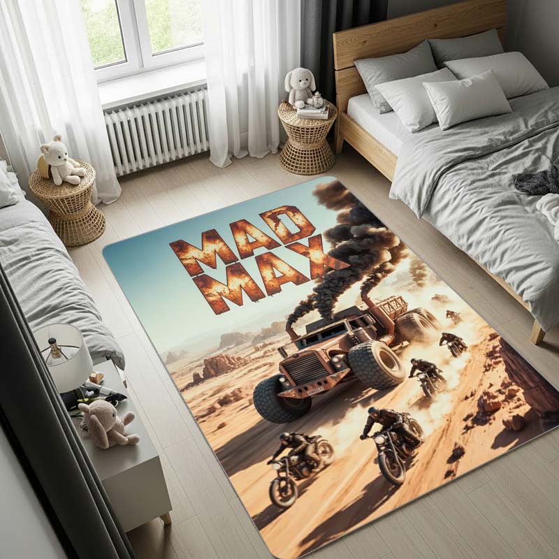 MAD MAX Rug, Music Carpet,Bedroom Rug, Doormat,Living Room Rug, Bedside Carpet, Computer Chair Mat, Christmas Gift.