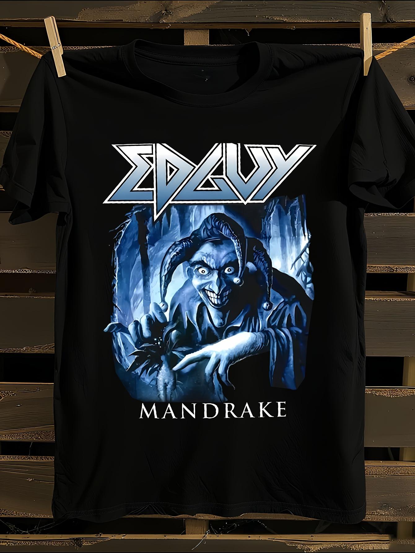EDGUYBand Gothic Lettering and Mandrake Graphic T-shirt S