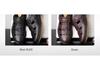 Men's Genuine Leather Breathable Summer Sandals - Large Size, Closed Toe, Perforated Cowhide Beach Shoes