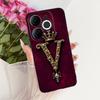 For Itel A80 Case A671L A671LC Back Cover Luxury A Z Initial Letter Crown Soft Silicone Couple Phone Case For ItelA80 A 80 Shell