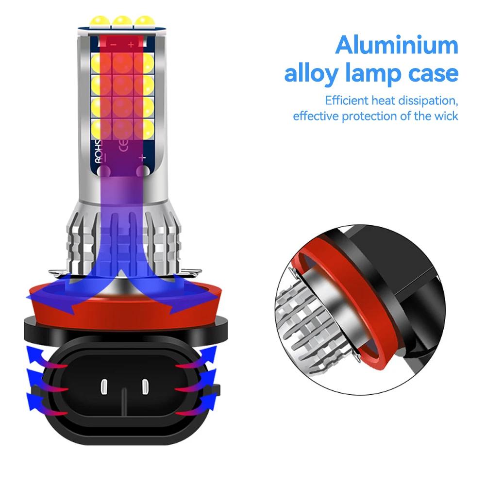 H8 H11 9005 9006 H4 H7 Car LED Headlight Bulb Signal Lights 6000K 1200LM Auto Lamp Fog Light Bulbs DC 12V Driving Lamp Bulbs