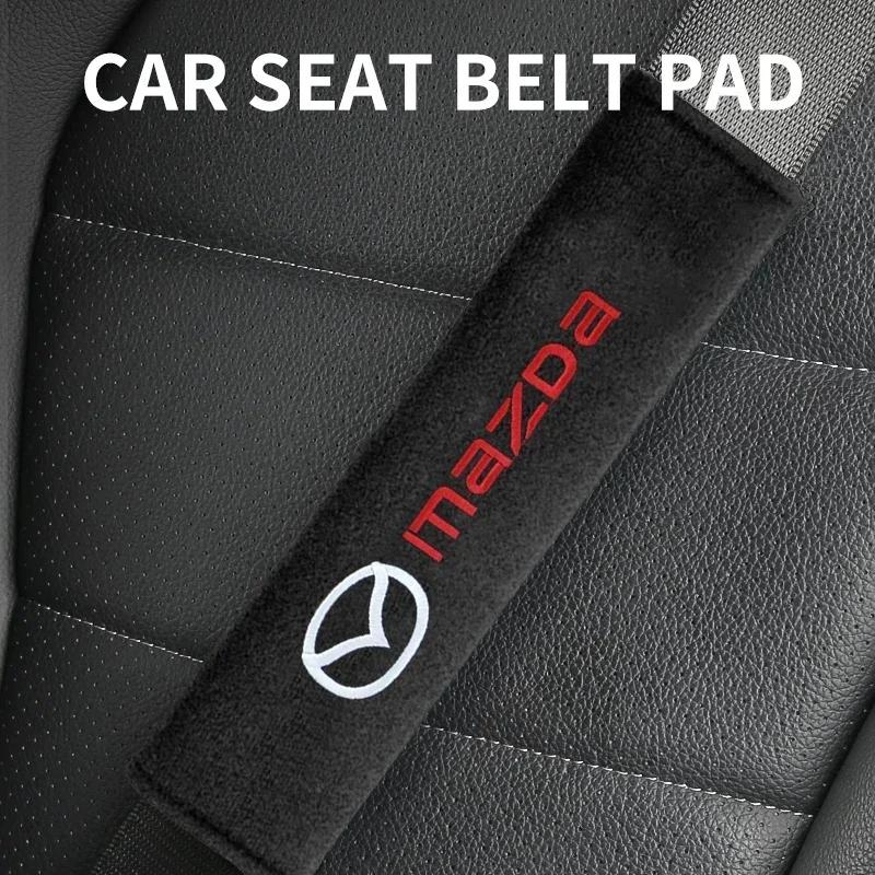 2025 חם 2 יחידות כיסוי רצועת בטיחות לכתף לרכב עבור מאזדה Cx5 Cx7 Cx8 Cx9 Cx4 2 6 Demio 3 2020 Cx3 Gh Axela Atezma6 אביזרים לרכב