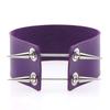 Alloy Spike Leather Choker, Rock Punk Harajuku Spiked Clavicle Necklace