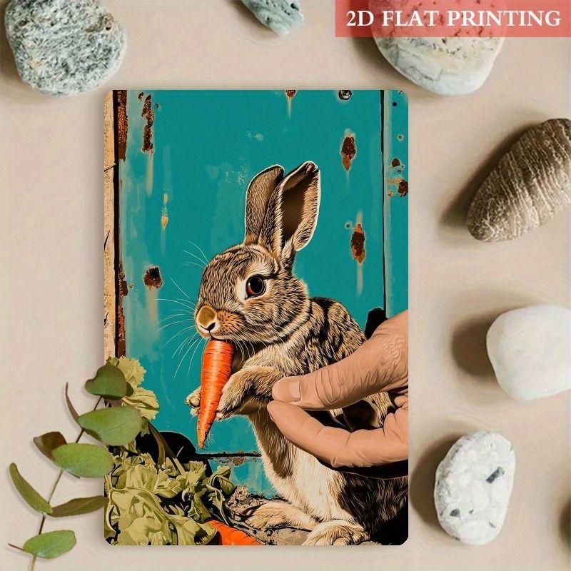 Retro Metal Animal Wall Art for Home Kitchen Farm Cafe Garden