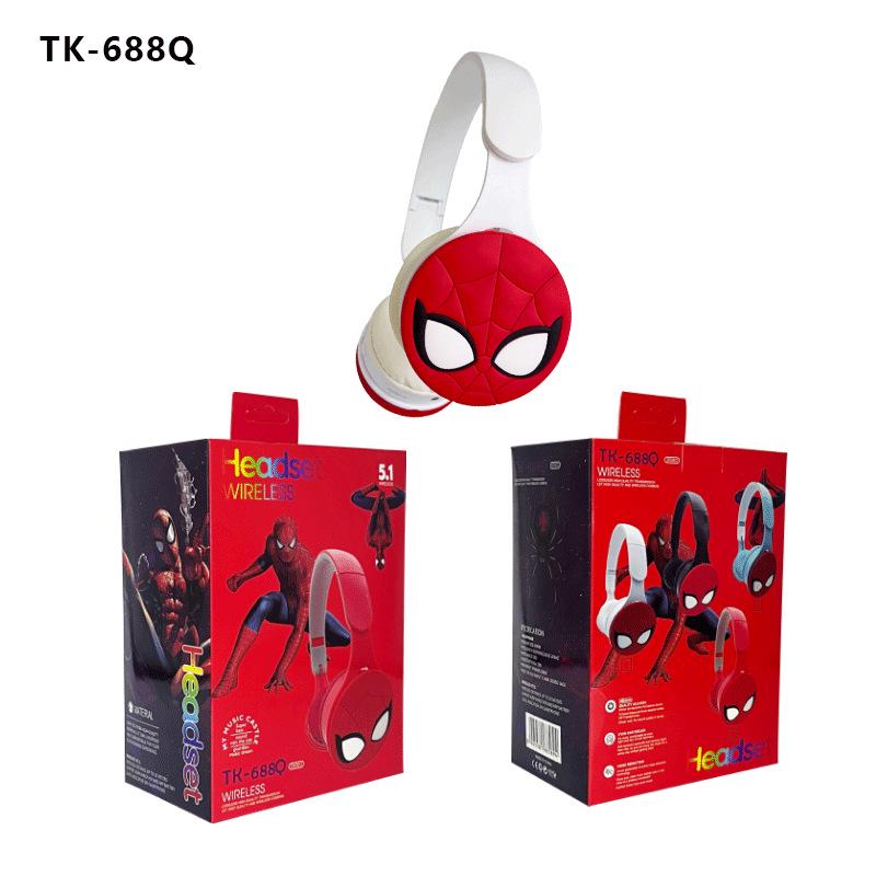 Spider-Man Kids' Foldable Bluetooth Headphones with Stereo Sound