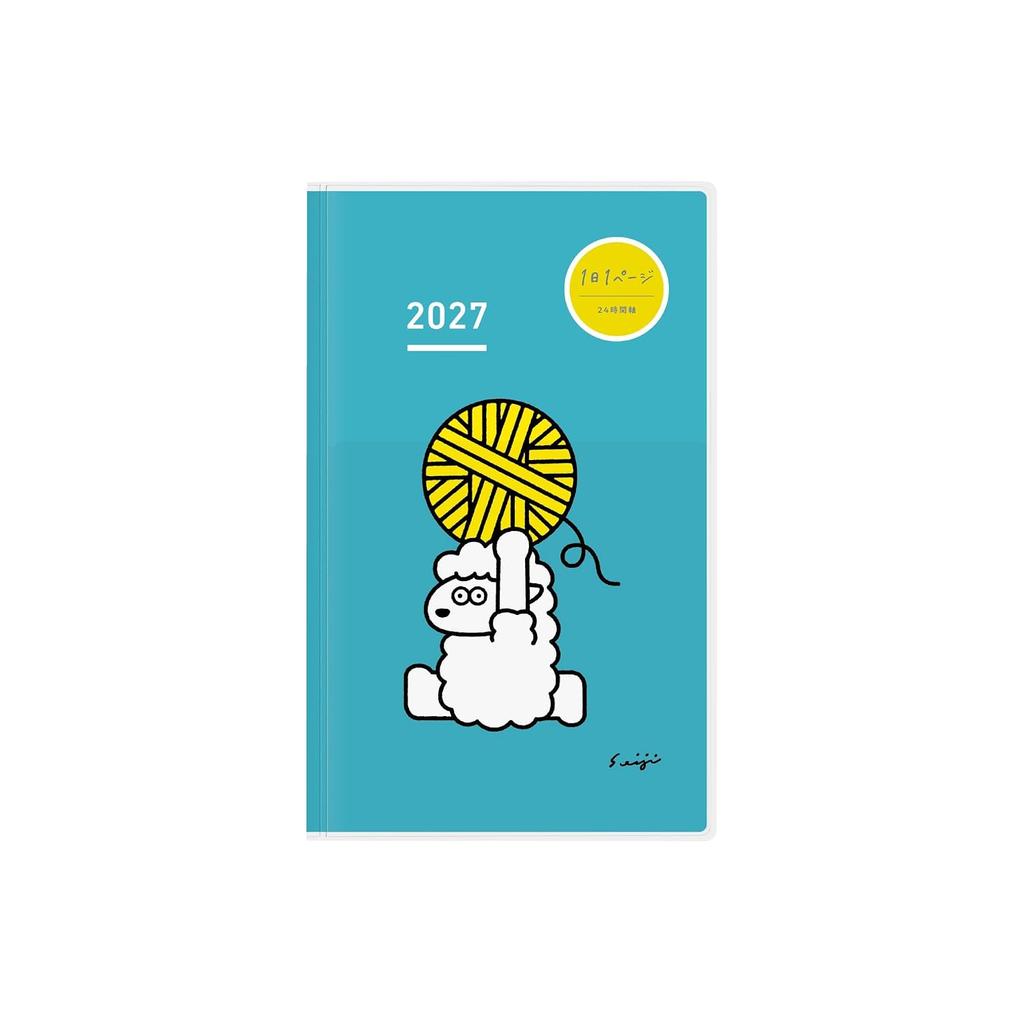 Agenda KOKUYO Jibun Techo DAYs mini 2027 Mensile Giornaliera A5 Slim B6 Slim Inizio Gennaio 2027 - Blu