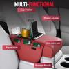 Multifunctional PU Leather Car Armrest Box Mat, 2026 New Universal Car Armrest, Durable Center Console Organizer for Family Travel, Portable Cars