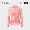 NUCKILY Damen Langarm-Radtrikot - Atmungsaktives Slim Fit mit Sonnenschutz für Frühjahrs-/Herbstfahrten.
