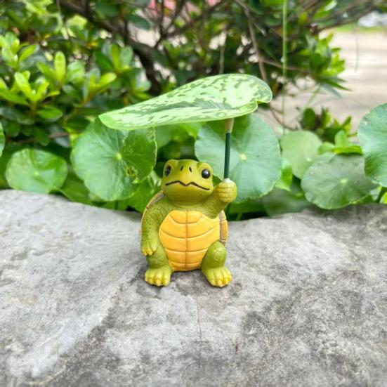 Zahradní ozdoba Kreslený slon Želva Žába Design Vodotěsná pryskyřice Zvířecí socha Zahrada Patio Balkon Dekor