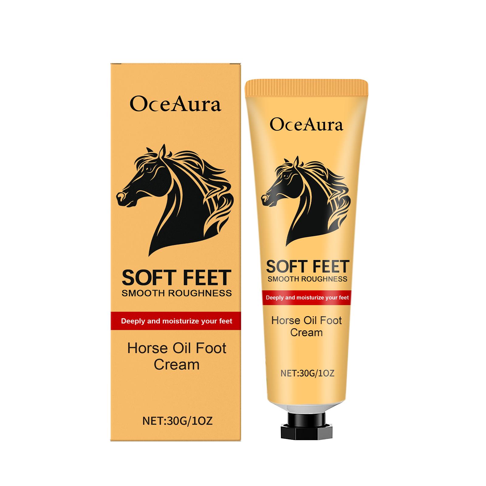 

OceAura Anti-Crack Foot Cream 30g Heel Cracked Repair Horse Oil Cream Smooth Removal Dead Skin Callus Anti-Drying Hand Feet Skin Care
