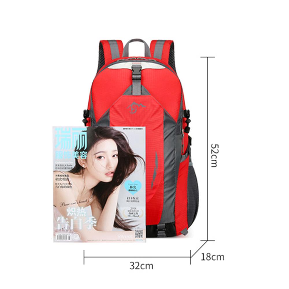 Climbing Rucksack Breathable Travel Backpack Large Capacity Wear-resistant Layered Storage Lightweight for Outdoor Activities