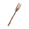 Yamaco Ash Wood Twig-Shaped Small Dessert Fork 13.5cm Natural Handmade Cutlery 09011