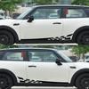 2pcs Car Vinyl Wrap Film - Racing Stripes & Camouflage Pattern DIY Decals for Auto Body Hood, Universal Fit Glossy Matte Finish