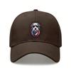 [Patriotic Baseball Cap] 2026  Unisex Dog With USA Flag Print Polyester Adjustable Breathable Sun Protection Casual Outdoor Sports Baseball Hat