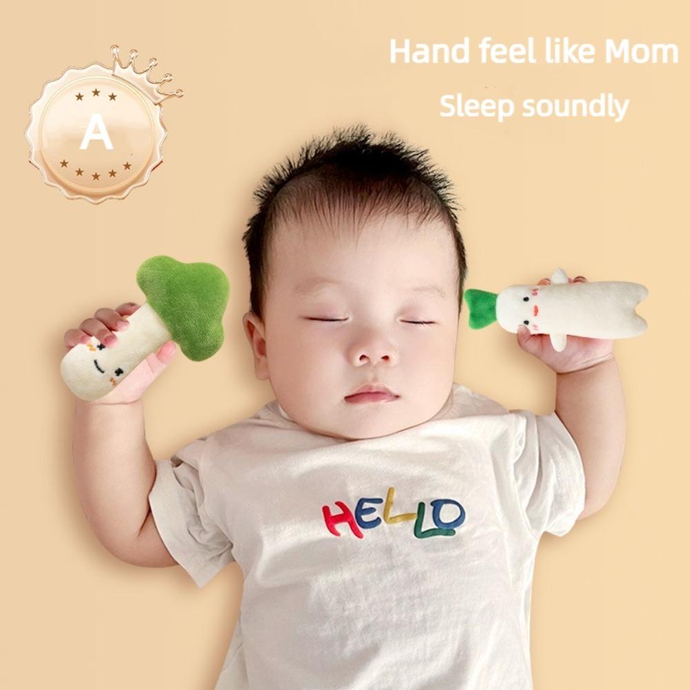 Cute Anti-Startle Baby Comfort Hand-Held Doll Stuffed Carrot Gift Hand Grip Toy Toddler Sleep Comfort Dolls Baby
