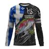 Fishing Graphic Men Fashion Tops Men's Clothing Outdoor Sun Protection Tee Men's Long Sleeve T-Shirt