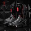 Unisex High-Top Off-Road Motorcycle Riding Boots with Rotary Buckle