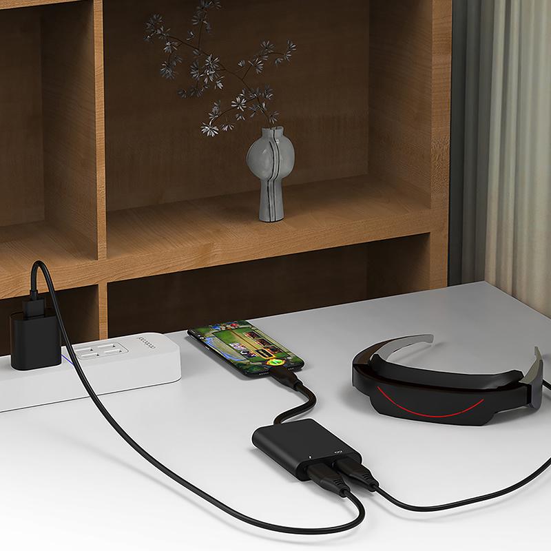 Ar Charging Transmission Module Data Cable Type C For Air Rokid Glasses 2 In 1 Docking Station Live Streaming Type-C Adapter