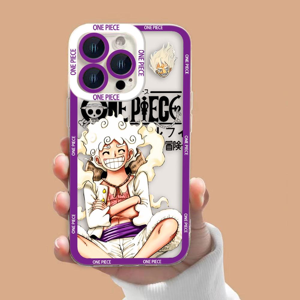 One P-Piece Luffy Nami Clear Phone Case For Samsung A02 A03 A04 A05 A05S A06 A7 A10 A12 A13 A14 A15 A16 A21S NOTE 10 20 Case