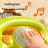 Little Bear Steering Wheel Simulated Sound & Light Educational Toy for Infants and Toddlers