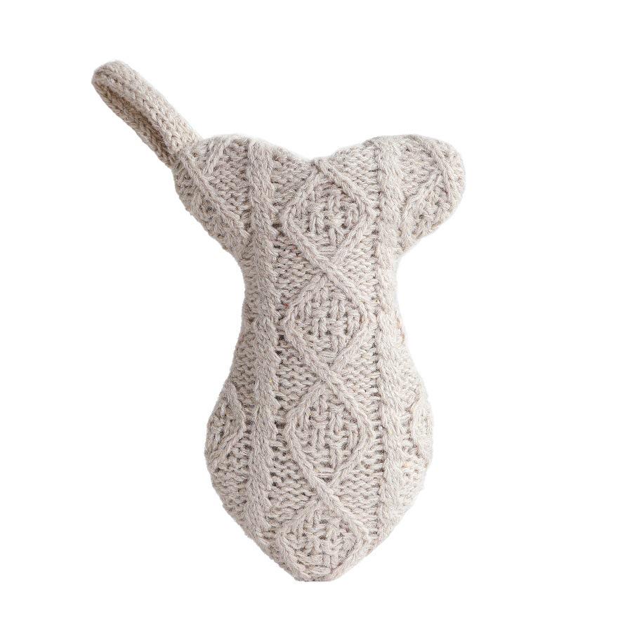 Multi-color Knit Fish-Shaped Christmas Stocking Ornament