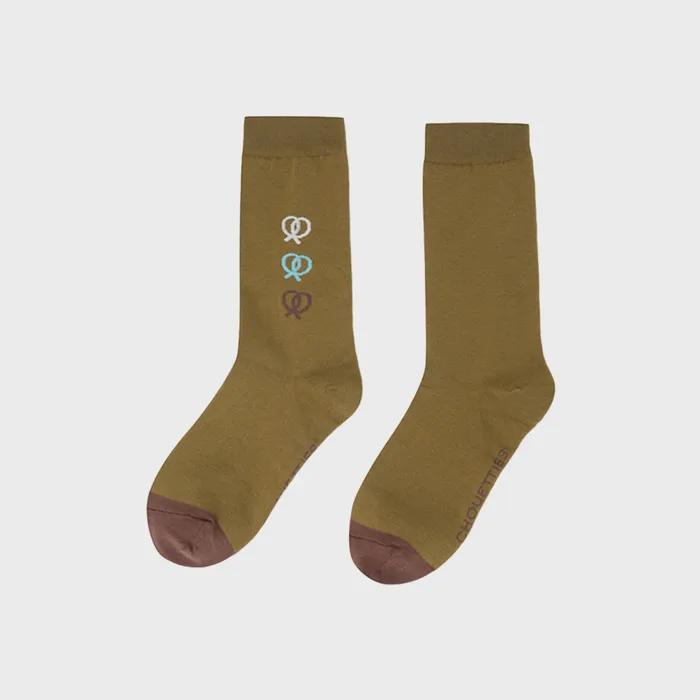 Chouetties by LUCKY CHOUETTE Pretzel Socks(olive) 7ALAX26330OLV