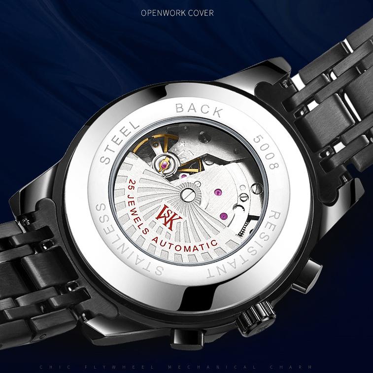 WEISIKAI 5008C Herrenuhren Neue TOP Marke Luxus Herrenuhr Mit Box Wasserdicht Leuchtend Kalender Automatische Herren Mechanische Uhren
