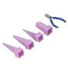 4Pcs Jewelry Mandrel Round Oval Triangle Square Jewellery Making Tool with 5in Pliers