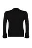Women's Style Plus Size Black Turtleneck Plain Bodycone Polyelite Knitwear Plus Size Blouse