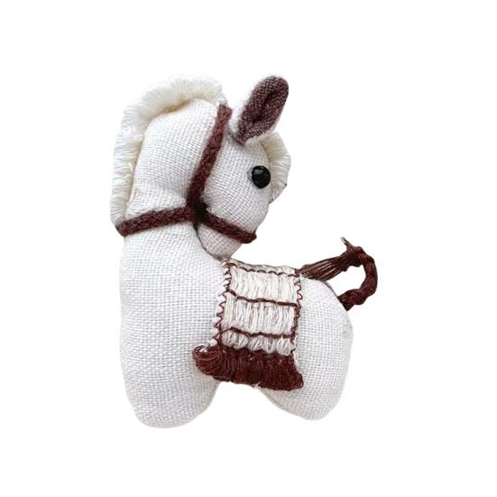 Stuffed Mini Horse Doll Cute Handcrafted Tiny Horse Miniature Stuffed Horse DIY Craft Accessory for Backpack Charm Keychain Brooch Party Favors