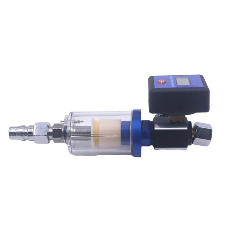 Digital Pressure Regulator with Water Oil Separator Filter 1/4" Quick Connection Pneumatic Spray Tool Spray Paint