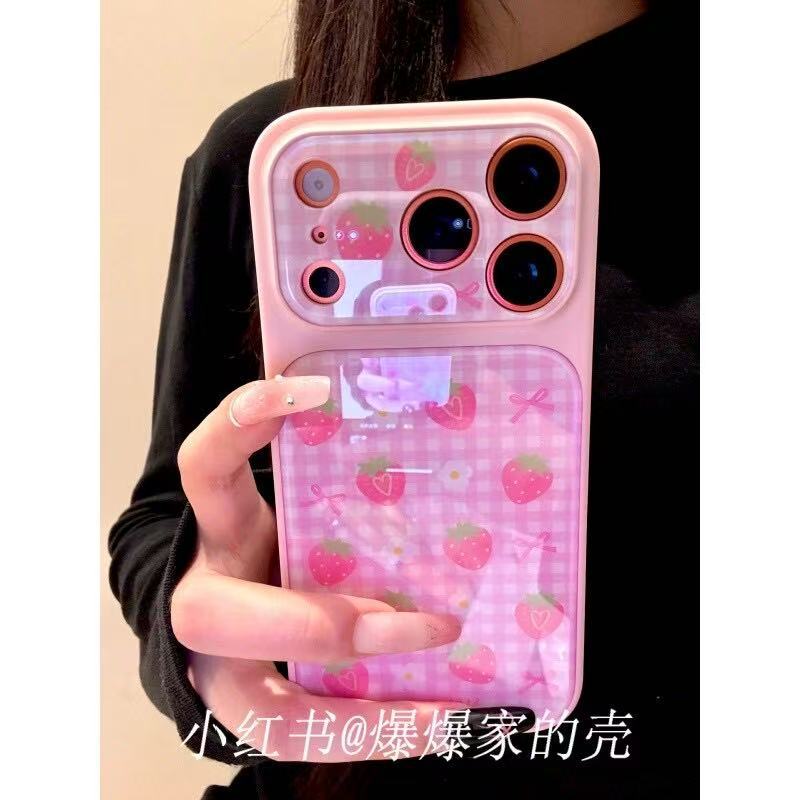 Applicable To Apple Iphone17promax Strawberry Pear 16pro Korean 15 Niche 14ins Anti-drop Mobile Phone Case