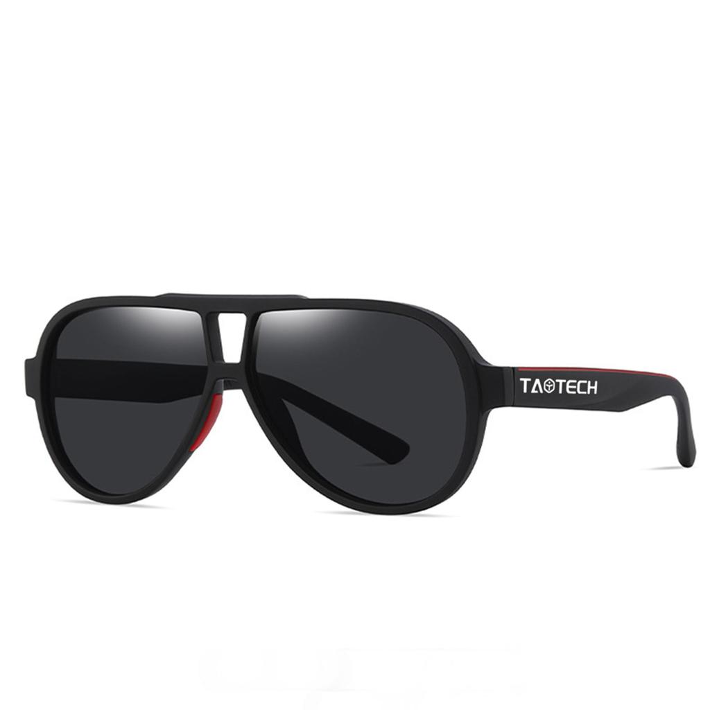 TaoTech Polarized Retro UV400 Reflective Strong Drop Impact and Black Frame x Black Sunglasses, Frame, Matte, Protection, Light, Light, Protection,