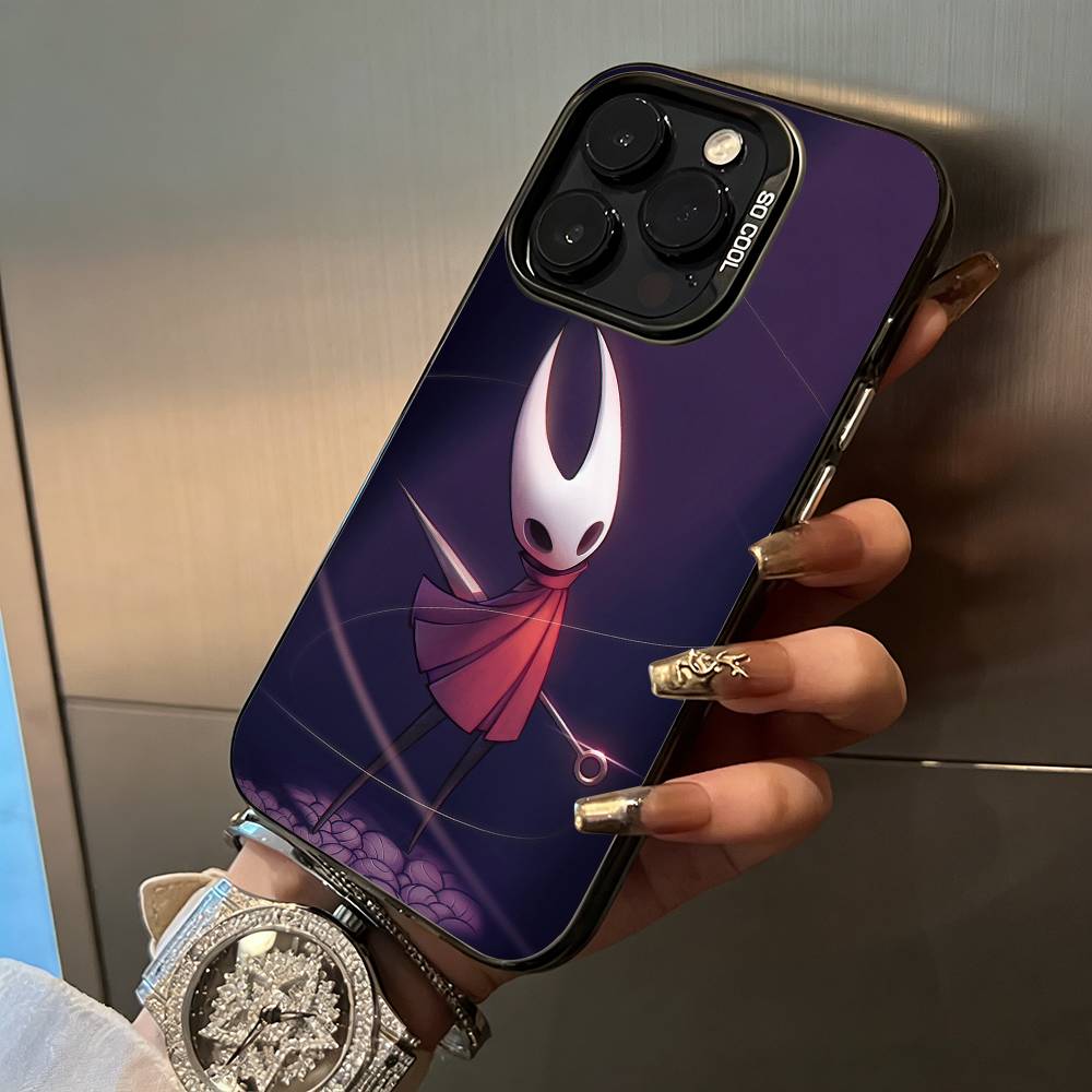 H-Hollow- K-Knight -S-Silksong Phone Case For IPhone17  16 11 12 13 14 15 16 Pro Max Plus Cover Colored Silver Funda Bumber