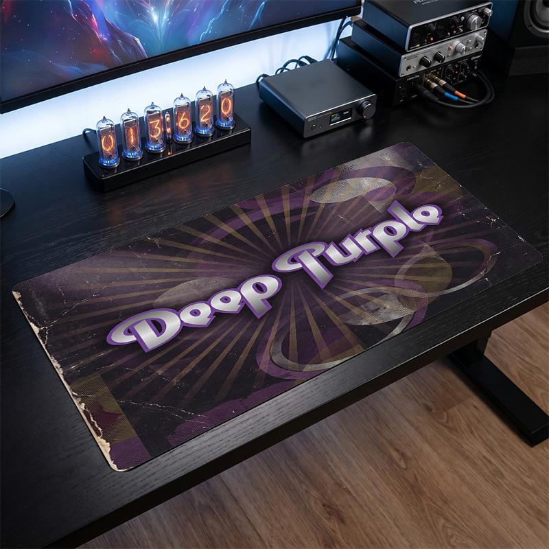 Deep Purple Print Large Mouse Pad Smooth Surface Anti?Slip Desk Mat For Gaming Office Laptop Decoration