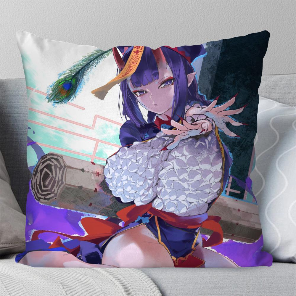 Shuten Douji Animiertes Spiel Fate Grand Order Kissenbezug Quadratisches Kissen Schlafzimmer Sofa Freizeit Auto Wohnzimmer Heimdekoration 40X40