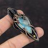 Larimar Pendant Copper Wire Wrapped Jewelry Natural Gemstone Pendant Handmade Wire Wrap Pendant Larimar Jewelry Copper Pendant Wedding Gift