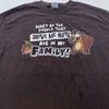 Vtg FAMILIE MAAKT ME GEK EEKHOORN CARTOON T-shirt GROOT/XL grappige grap