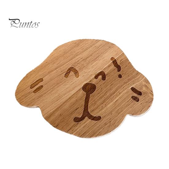 Unique Home Decor Coaster Wooden Coasters Cute Cartoon Animal Heat Insulation Table Mats for Water Cup Mat Coffee Tea Cups Multi-Functional Decoration