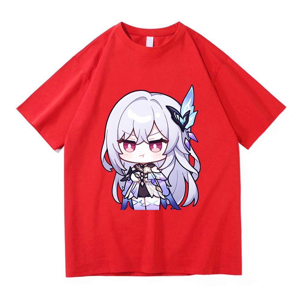 Genshin Impact Skirk T-Shirt Hot Fashion Männer/Frauen Ästhetisch Lustig Süß Grafik T-Shirt Hohe Qualität Lässig Baumwolle T-Shirts