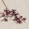 2 Fork Artificial Dendrobium Branch Realistic Fake Flowers  Office Desktop Decoration