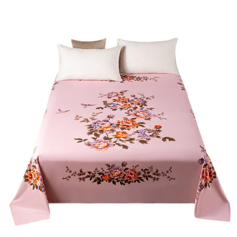 100% Cotton Vintage Bed Sheet Set, Thickened for Single/Double Bed - Classic Old Shanghai Design